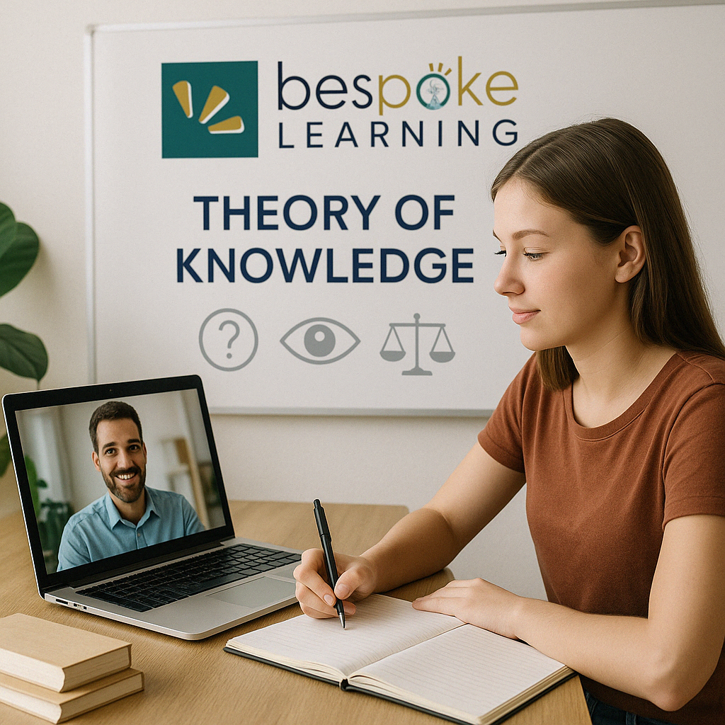 Student working on Theory of Knowledge essay with mentor guidance